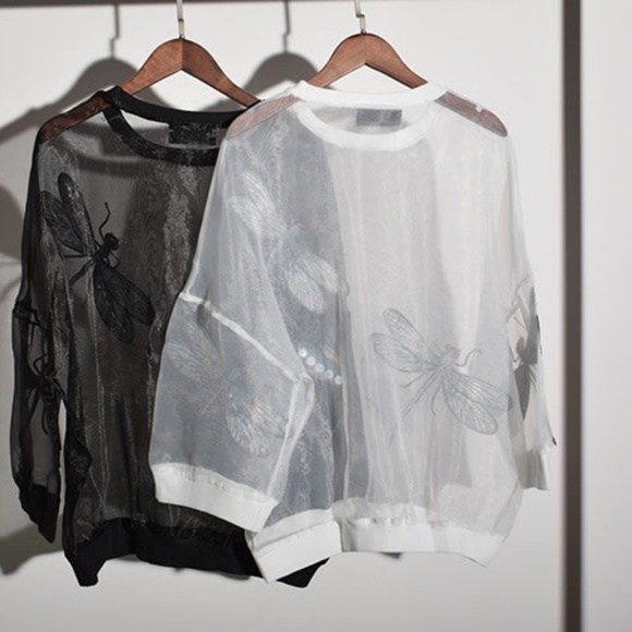 Korean Dragonfly Blouse - Picture 4 of 7